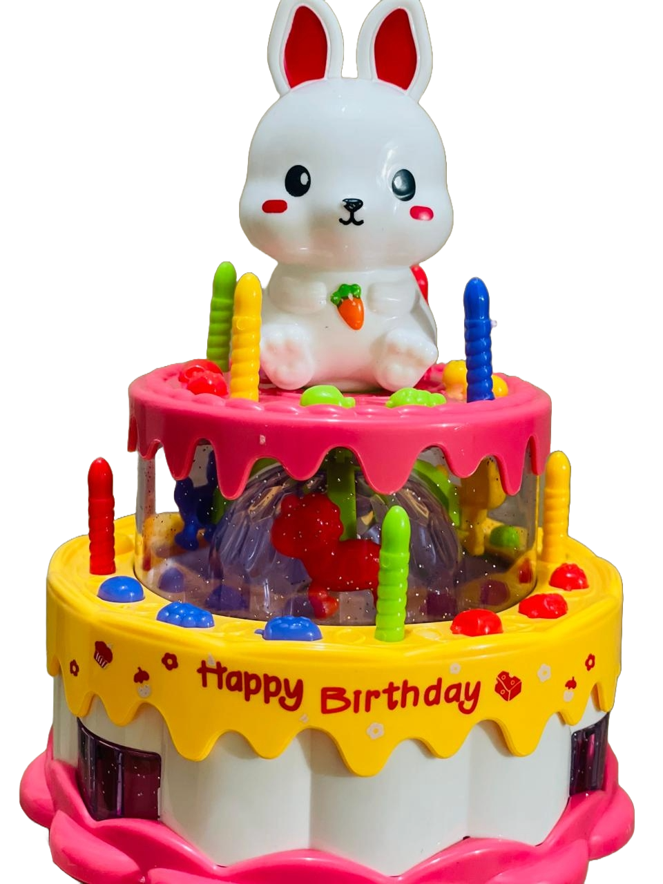 ROTATING HAPPY BIRTHDAY CAKE WITH MUSIC TOY FOR  KIDS ,BEST BIRTHDAY GIFT FOR KIDS
