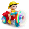 Electric STUNT Tricycle Cartoon Little Boy Light Up Toy
