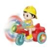 Electric STUNT Tricycle Cartoon Little Boy Light Up Toy