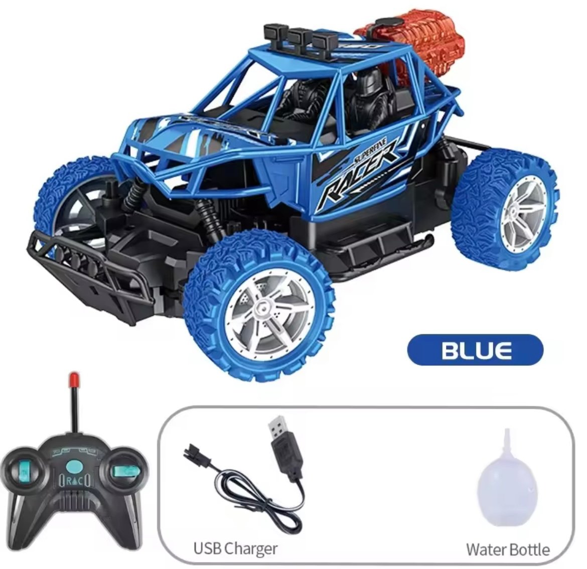 RC Climbing SMOKE CAR, RECHARGEABLE REMOTE CONTROL CAR FOR KIDS - Image 4