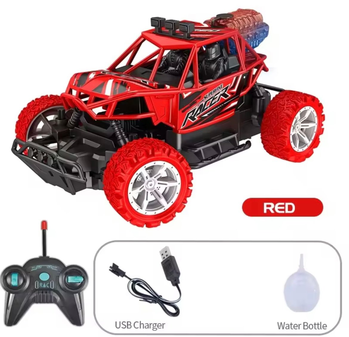 RC Climbing SMOKE CAR, RECHARGEABLE REMOTE CONTROL CAR FOR KIDS - Image 5