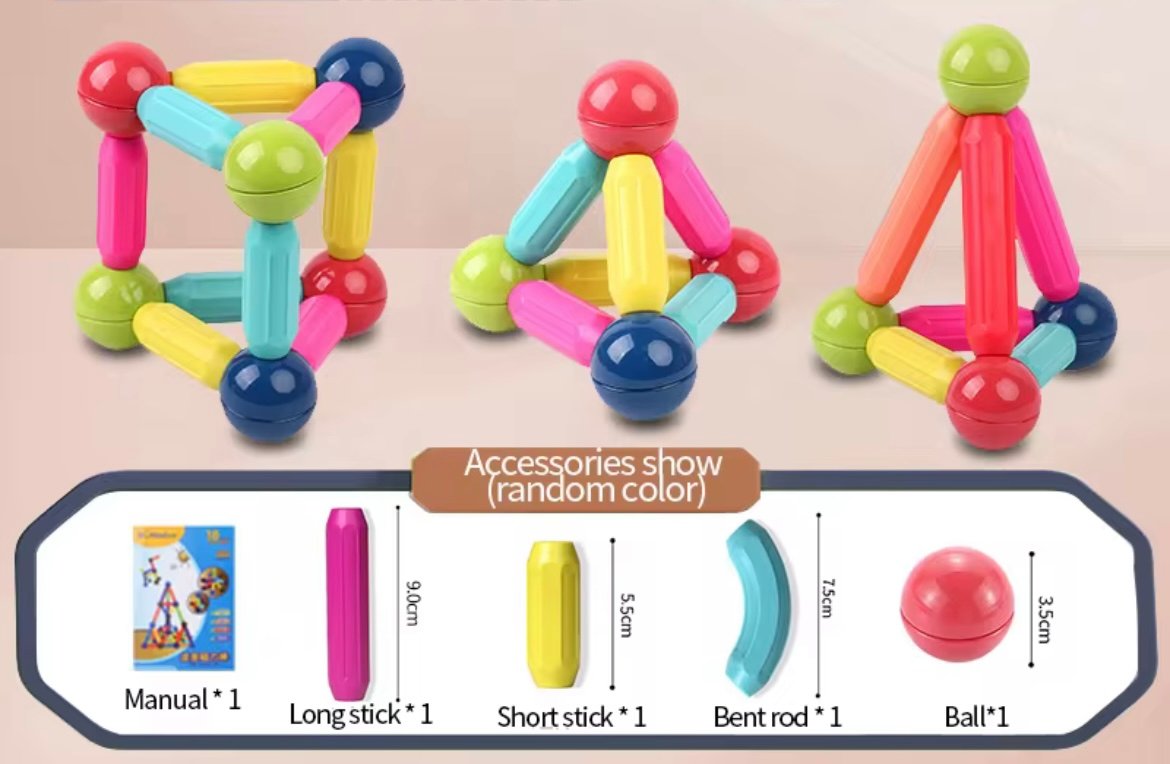 Magnetic Blocks Set Toy 25 pcs - Image 7