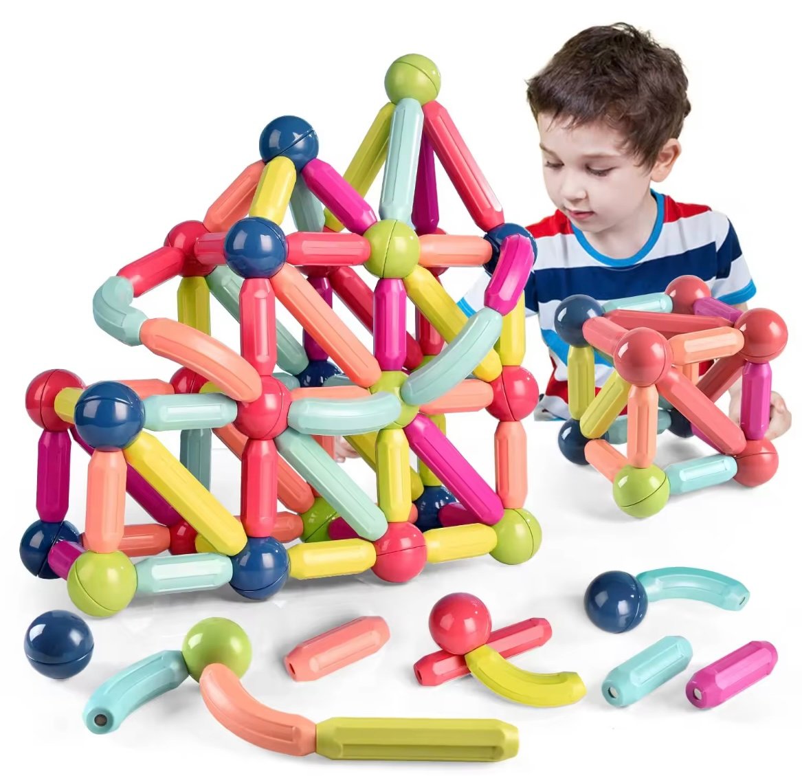 Magnetic Blocks Set Toy 25 pcs - Image 2