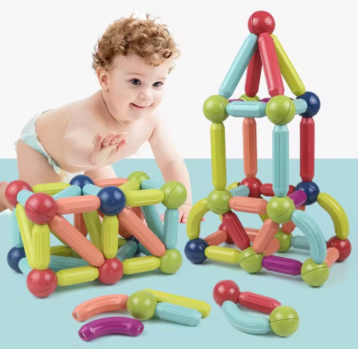 Magnetic Blocks Set Toy 25 pcs - Image 10