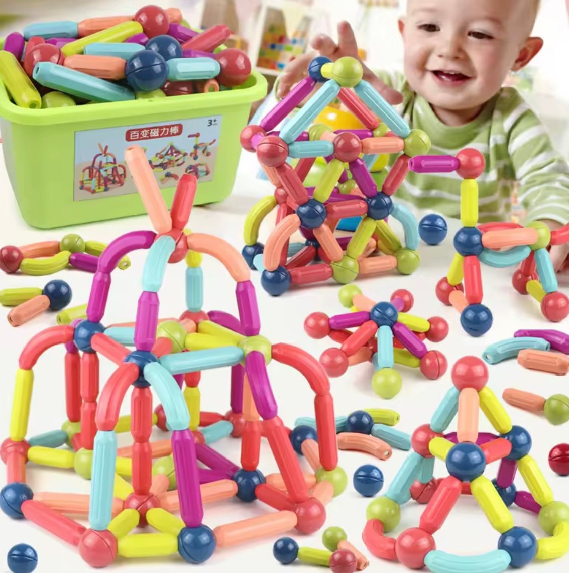 Magnetic Blocks Set Toy 25 pcs - Image 5