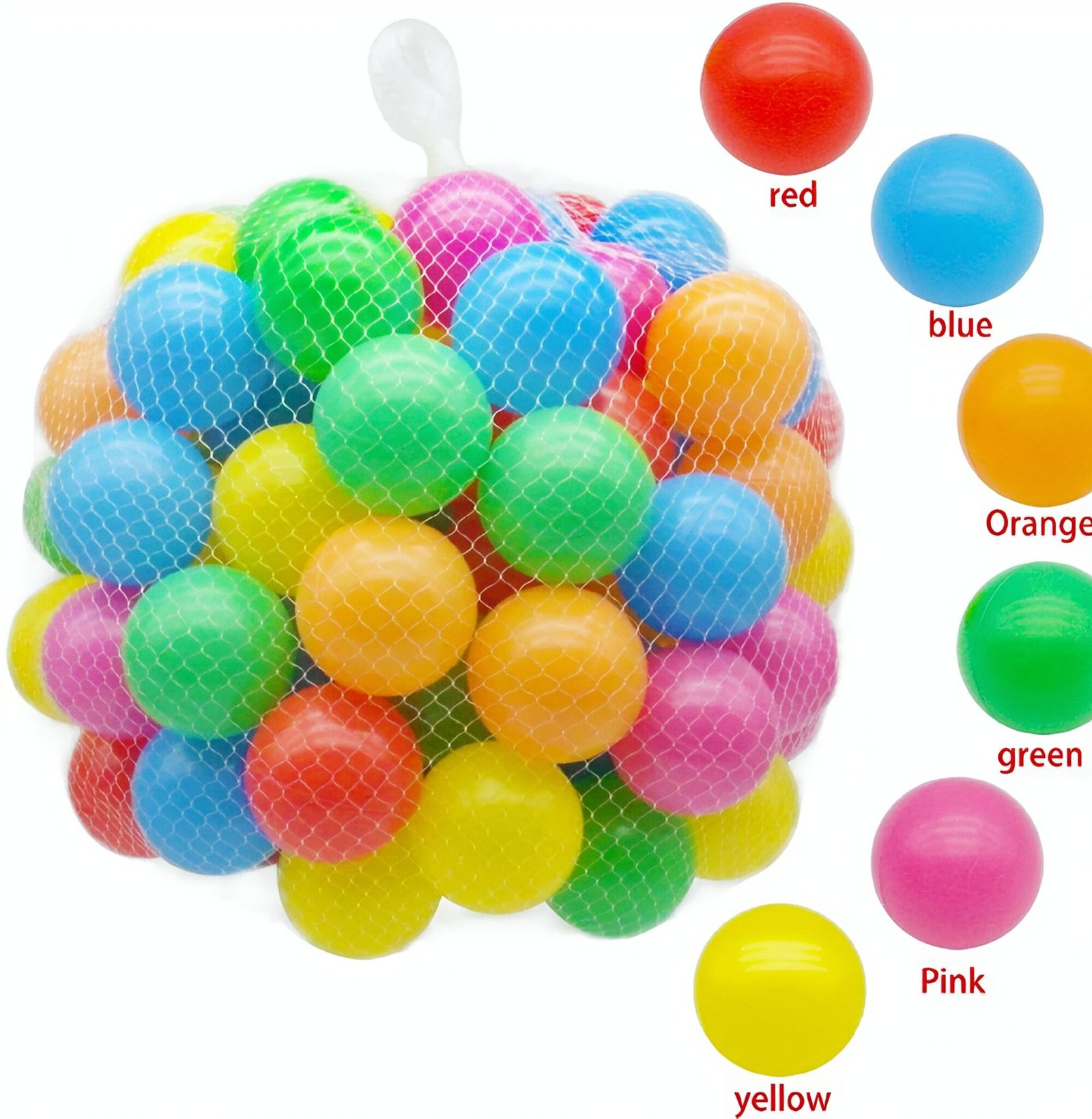 Colourfull Soft Balls Pack of 50