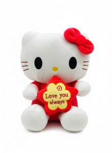 Hello Kitty Love Plush Toy – “Love You Always” Soft Cuddly Gift for Kids & Loved Ones