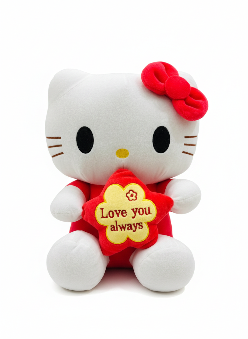 Hello Kitty Love Plush Toy – “Love You Always” Soft Cuddly Gift for Kids & Loved Ones - Image 2