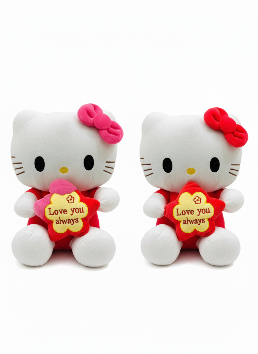 Hello Kitty Love Plush Toy – “Love You Always” Soft Cuddly Gift for Kids & Loved Ones - Image 3