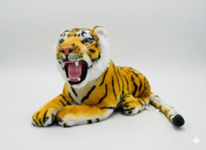 Gemini_Generated_Image_pk1v5ipk1v5ipk1v Realistic Tiger Soft Plush Toy – Premium Cuddle Animal (Available in Yellow & White)