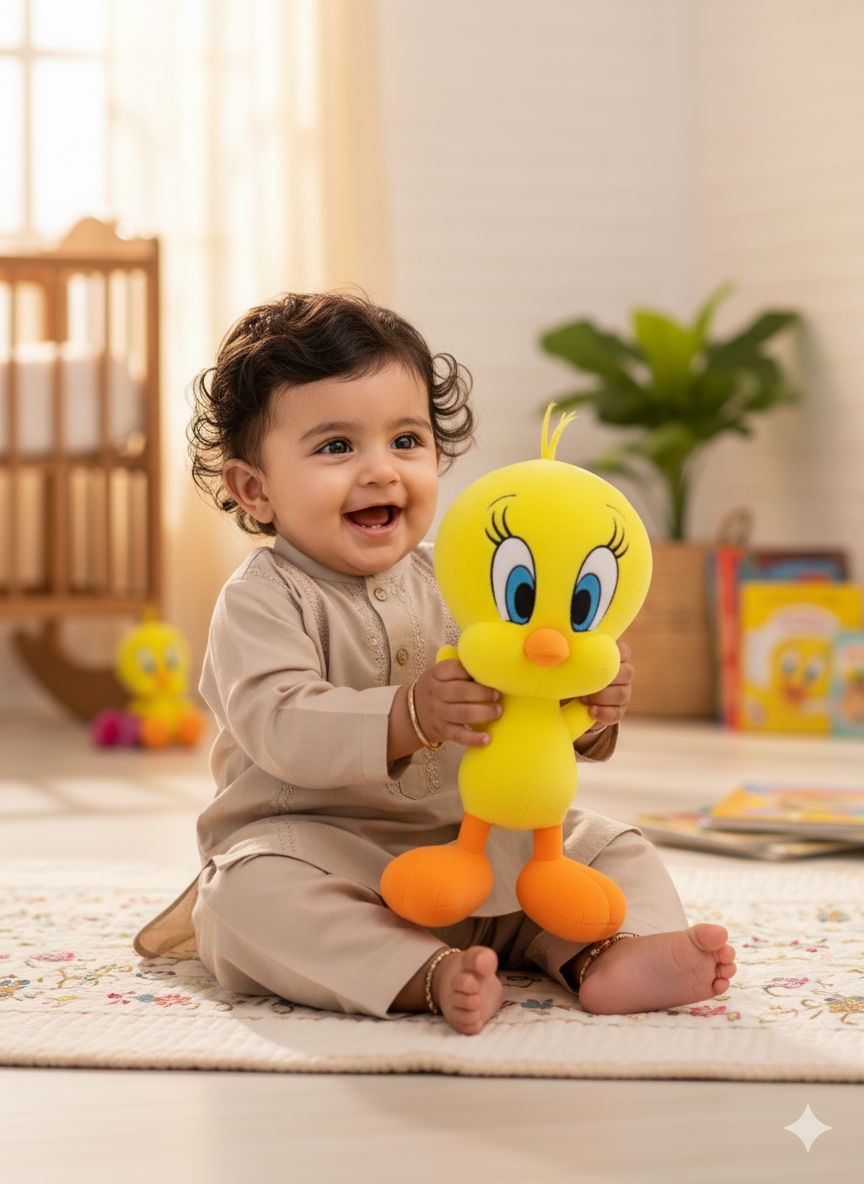 Premium Tweety Bird Soft Toy – Imported from China | Ultra-Soft Plush (Best Quality) - Image 4