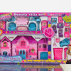 Dreamy Love Dollhouse Set – Deluxe Pink & Blue Mansion with Furniture Accessories