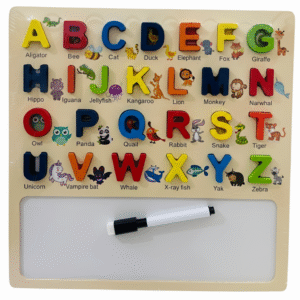 Animal Alphabet Magnetic Board – Fun A to Z Learning Toy for Little Explorers