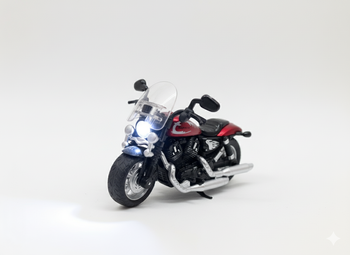 Metal Motorbike Models – Collectible Die-Cast Cruiser Set