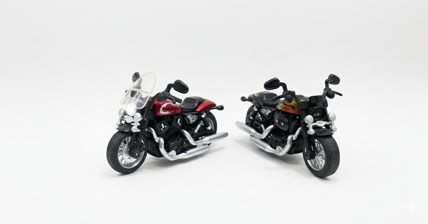 Metal Motorbike Models – Collectible Die-Cast Cruiser Set - Image 2