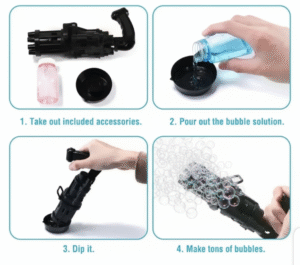 IMG_0310 Kids Bubble Gun | Toys Summer Soap Water Bubble Gun