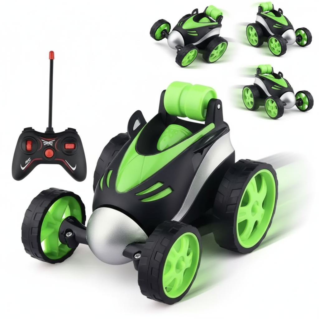 Toy Racing Car Remote Remote Control Car RC Stunt Vehicle 360°Rotating Rolling Radio Control ...