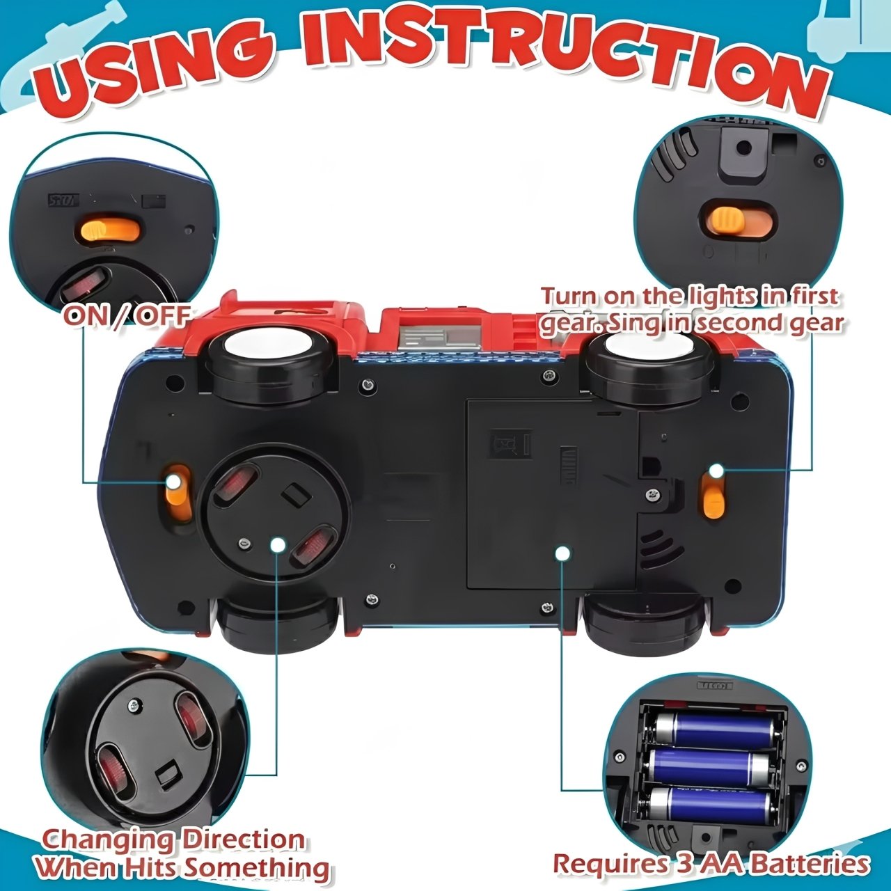 Rail Car Duck Swivel Slide Toy for Kids - Image 7