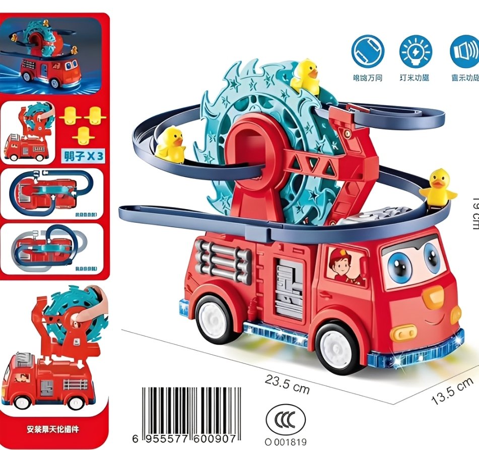 Rail Car Duck Swivel Slide Toy for Kids - Image 4