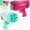 2-in-1 Bazooka Boom Feast Bubble Gun Perfect Party Gift for Kids Space Rocket