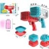 2-in-1 Bazooka Boom Feast Bubble Gun Perfect Party Gift for Kids Space Rocket