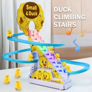 Musical Duck Track Set Toy for Kids | Automatic Slide with Music & Flashing Lights With 3 Ducks