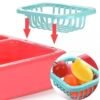 Kids Kitchen Toys Plastic Simulation Electric Dishwasher Sink Pretend Play With Electric Water Wash Basin Toy
