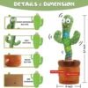 Dancing Talking Cactus Toy – Singing, Mimicking & Light-Up Fun Buddy for Kid
