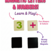 5 in 1 Wooden Learning Board for Kid Magnetic Alphabet, Numbers & Abacus Educational Set