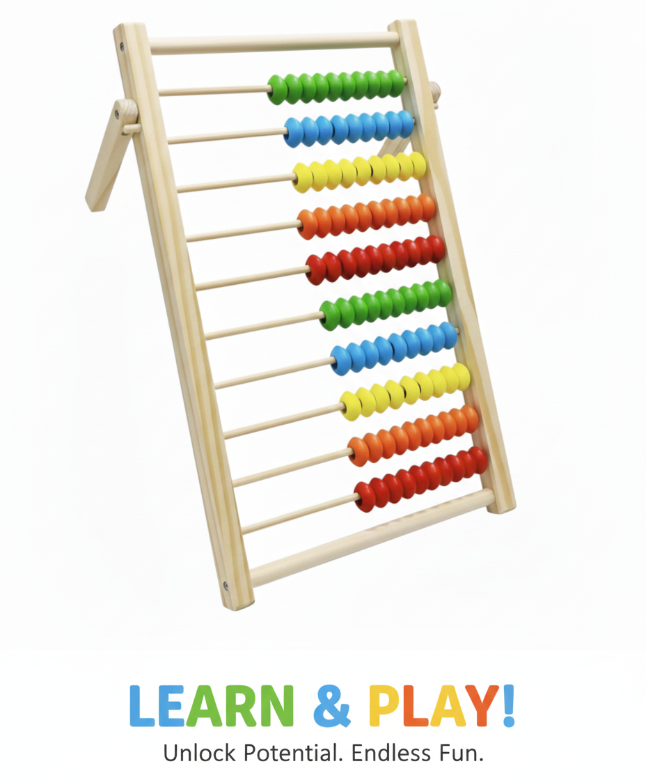 Rainbow Wooden Abacus – Classic Counting Toy for Smart Early Learning - Image 2