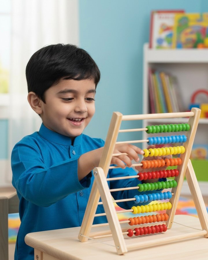 Rainbow Wooden Abacus – Classic Counting Toy for Smart Early Learning - Image 5