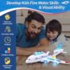 Musical Light-Up Airplane Toy – Rotating Jet with Sound & Motion