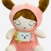 Dreamy Doll Plush Toy in Pink Hood – Super Soft, Cute & Perfect Gift for Kids