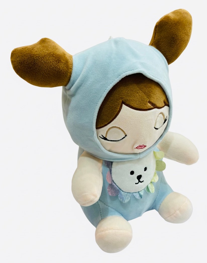 Dreamy Doll Plush Toy in Pink Hood – Super Soft, Cute & Perfect Gift for Kids - Image 8