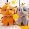 Screenshot Royal Elephant Plush Toy with Crown – Soft, Adorable & Perfect Gift for Kids