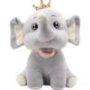 Screenshot Royal Elephant Plush Toy with Crown – Soft, Adorable & Perfect Gift for Kids