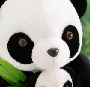 Adorable Panda with Baby Plush Set – Soft Mother & Baby Panda Toy for Kids