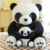 Adorable Panda with Baby Plush Set – Soft Mother & Baby Panda Toy for Kids