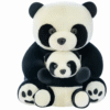 Adorable Panda with Baby Plush Set – Soft Mother & Baby Panda Toy for Kids