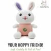 Adorable Bunny Plush Toy in Purple Dress – Soft Stuffed Rabbit for Kids & Gifts