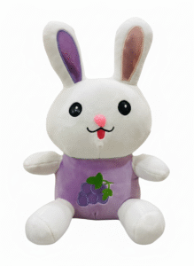 Adorable Bunny Plush Toy in Purple Dress – Soft Stuffed Rabbit for Kids & Gifts