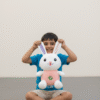 Adorable Bunny Plush Toy in Purple Dress – Soft Stuffed Rabbit for Kids & Gifts