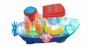 Sound Light Toy for Kids Electric Boat Musical Ship Gift for 3+ Years Boys Girls