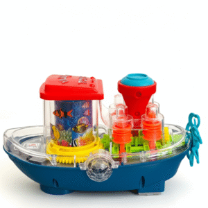 Sound Light Toy for Kids Electric Boat Musical Ship Gift for 3+ Years Boys Girls