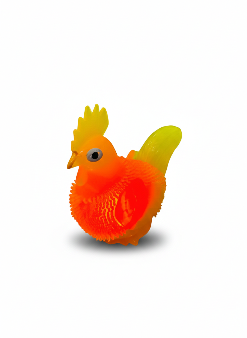 Glow-Up Squeeze Hen Toy with Sound for Kids - Image 3