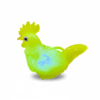 Glow-Up Squeeze Hen Toy with Sound for Kids