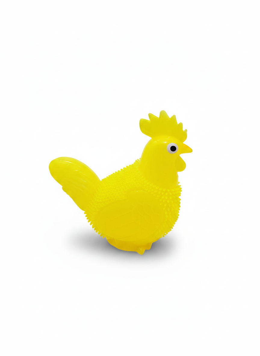 Glow-Up Squeeze Hen Toy with Sound for Kids - Image 5