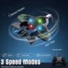 2.4G remote control fighter electric foam glider stunt tumbling UAV hovering helicopter with LED colorful lights aircraft model