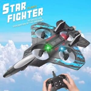 2.4G remote control fighter electric foam glider stunt tumbling UAV hovering helicopter with LED colorful lights aircraft model