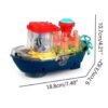 Sound Light Toy for Kids Electric Boat Musical Ship Gift for 3+ Years Boys Girls